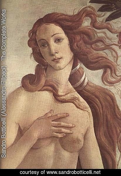 Sandro Botticelli (Alessandro Filipepi) - The birth of Venus [detail]
