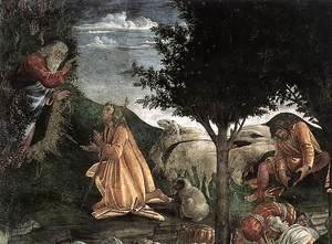 Sandro Botticelli (Alessandro Filipepi) - Scenes from the Life of Moses [detail: 2]