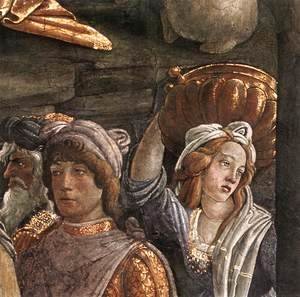 Sandro Botticelli (Alessandro Filipepi) - Scenes from the Life of Moses [detail: 4]