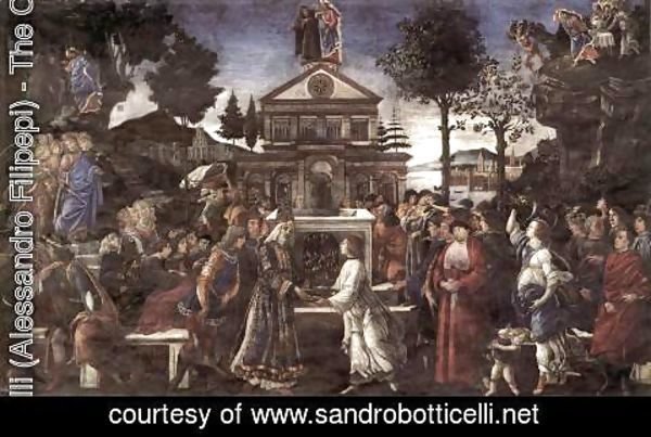Sandro Botticelli (Alessandro Filipepi) - The Temptation of Christ