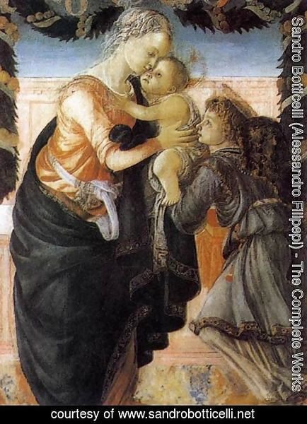 Sandro Botticelli (Alessandro Filipepi) - Madonna and Child with an Angel 2