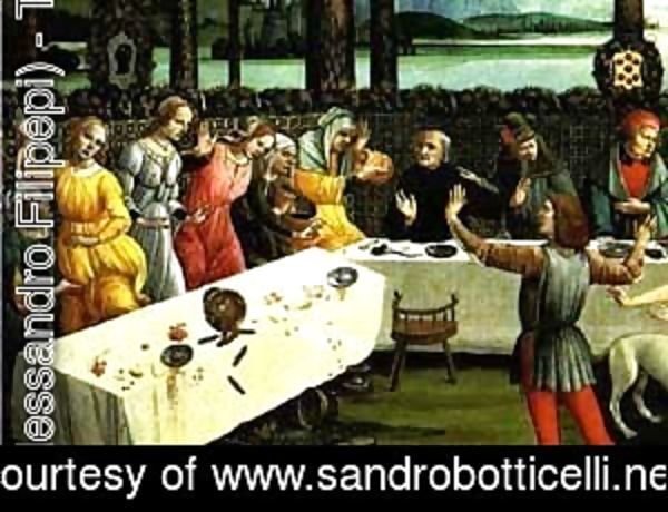 Sandro Botticelli (Alessandro Filipepi) - The Story Of Nastagio Degli Onesti (Detail Of The Third Episode) 1483