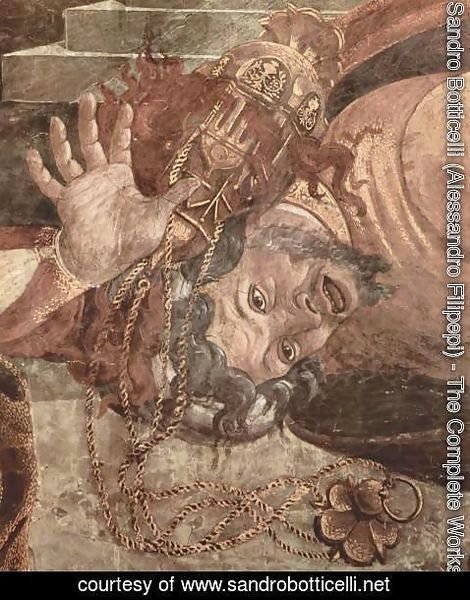 Sandro Botticelli (Alessandro Filipepi) - Frescoes in the Sistine Chapel in Rome, the scene of punishment Levites