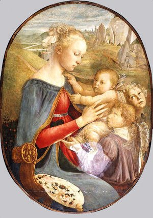 Sandro Botticelli (Alessandro Filipepi) - Madonna and Child with Two Angels 2