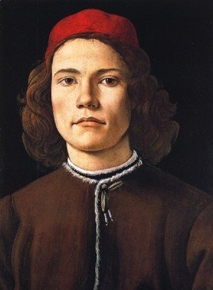 Sandro Botticelli (Alessandro Filipepi) - Portrait of a Young Man c. 1483