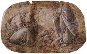 Sandro Botticelli (Alessandro Filipepi) - Adoration of the Child c. 1495