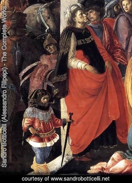 Sandro Botticelli (Alessandro Filipepi) - Adoration of the Magi (detail 1) 1465-67