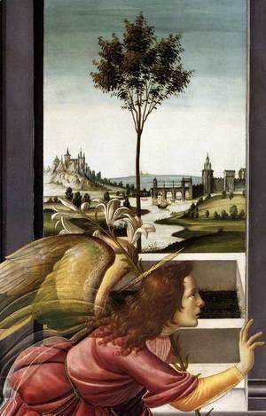 Sandro Botticelli (Alessandro Filipepi) - Cestello Annunciation (detail 1), 1489-90
