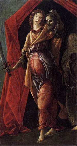 Sandro Botticelli (Alessandro Filipepi) - Judith Leaving the Tent of Holofernes 1495-1500