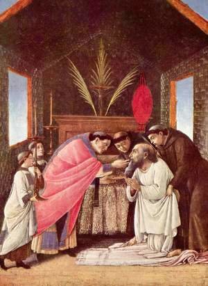 Sandro Botticelli (Alessandro Filipepi) - Last Communion of St Jerome c. 1495