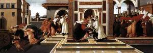 Sandro Botticelli (Alessandro Filipepi) - Last Miracle and the Death of St Zenobius 1500-05