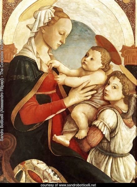 Madonna and Child with an Angel 1465-67