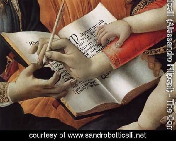 Sandro Botticelli (Alessandro Filipepi) - Madonna del Magnificat (detail 2) 1480-81