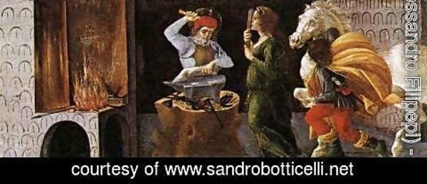 Sandro Botticelli (Alessandro Filipepi) - Miracle of St Eligius 1490-92