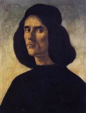 Sandro Botticelli (Alessandro Filipepi) - Portrait of a Man c. 1490