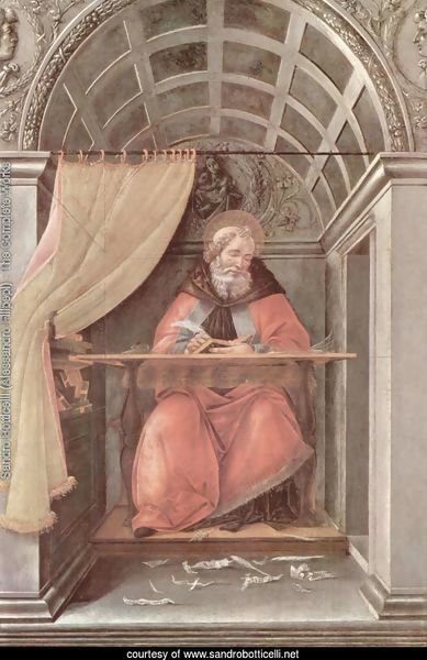 St Augustine in His Cell 1490-94