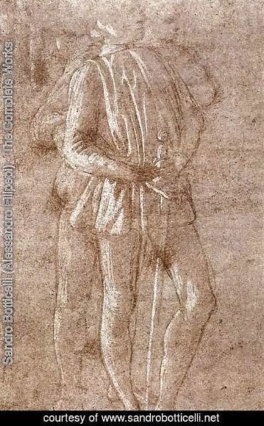 Sandro Botticelli (Alessandro Filipepi) - Study of two standing figures c. 1475
