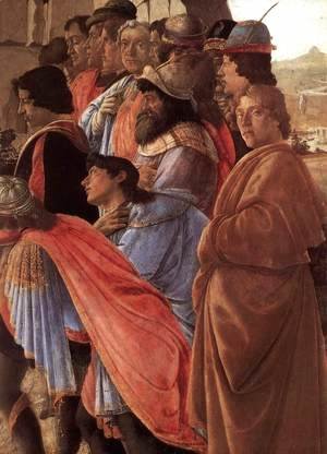 Sandro Botticelli (Alessandro Filipepi) - The Adoration of the Magi (detail 2) c. 1475