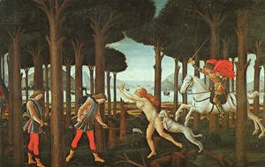 The Story of Nastagio degli Onesti (first episode)  c. 1483
