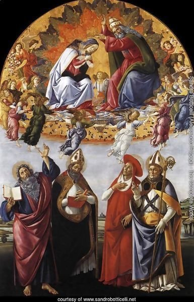 Coronation of the Virgin with St. John the Evangelist, St. Augustine, St. Jerome, and St. Eligio