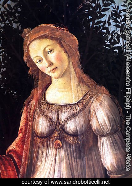 Sandro Botticelli (Alessandro Filipepi) - La Primavera [detail] (Allegory of Spring [detail])