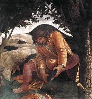Sandro Botticelli (Alessandro Filipepi) - Scenes from the Life of Moses [detail: 3]