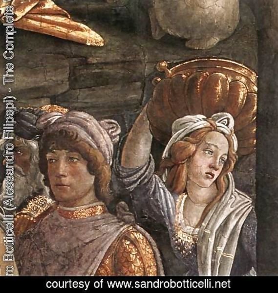 Sandro Botticelli (Alessandro Filipepi) - Scenes from the Life of Moses [detail: 4]