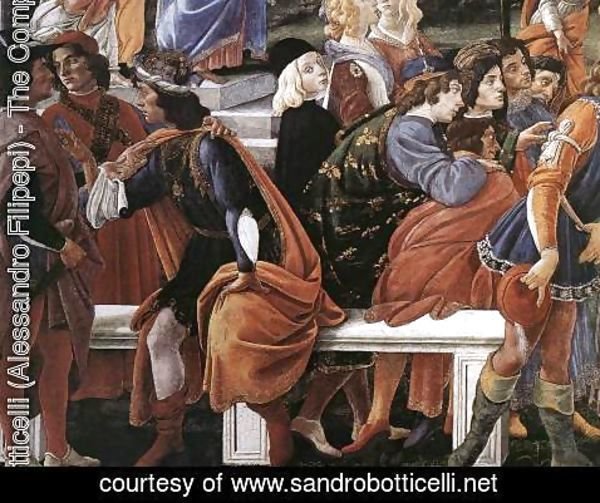 Sandro Botticelli (Alessandro Filipepi) - The Temptation of Christ [detail: 2]