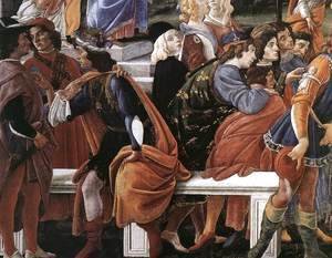 Sandro Botticelli (Alessandro Filipepi) - The Temptation of Christ [detail: 2]