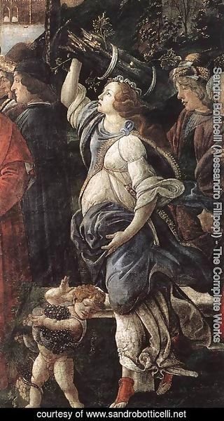 Sandro Botticelli (Alessandro Filipepi) - The Temptation of Christ [detail: 4]