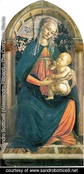 Sandro Botticelli (Alessandro Filipepi) - Madonna of the Rosengarden