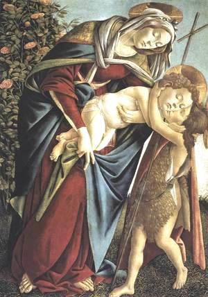 Sandro Botticelli (Alessandro Filipepi) - Madonna and Child and the Young St John the Baptist