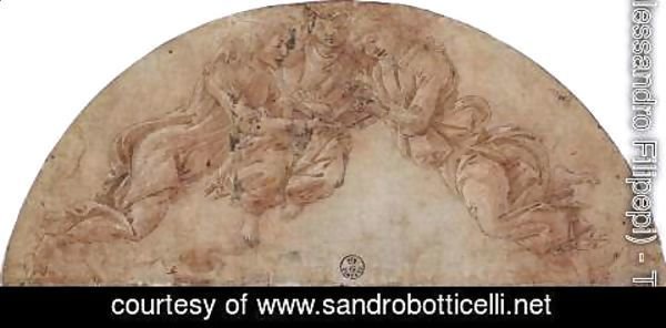 Sandro Botticelli (Alessandro Filipepi) - Three Angels