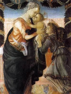 Sandro Botticelli (Alessandro Filipepi) - Madonna and Child with an Angel 2