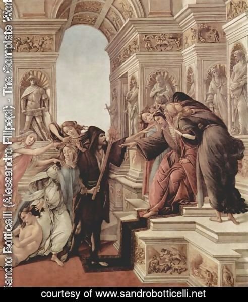 Sandro Botticelli (Alessandro Filipepi) - Calumny of Apelles (detail 2)