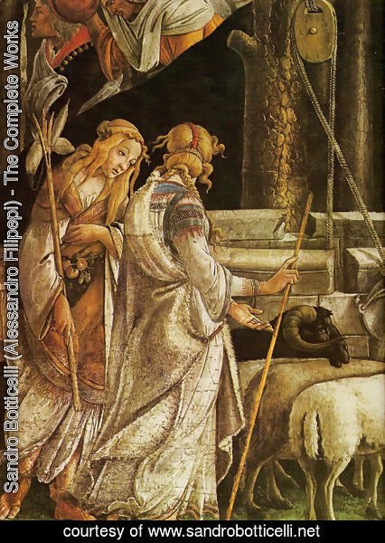 Sandro Botticelli (Alessandro Filipepi) - Evidence of Moises (detail)