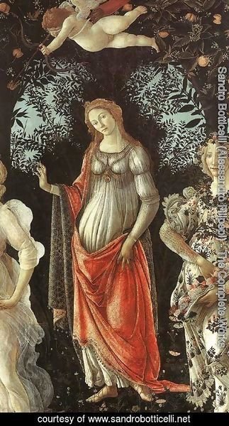 Sandro Botticelli (Alessandro Filipepi) - The Spring (detail 2)