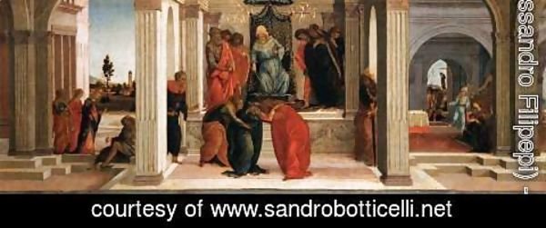 Sandro Botticelli (Alessandro Filipepi) - Three Scenes from the Story of Esther