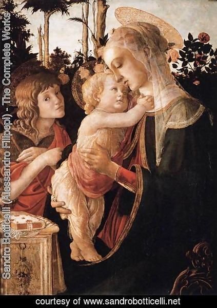 Sandro Botticelli (Alessandro Filipepi) - Virgin and Child with Young St John the Baptist
