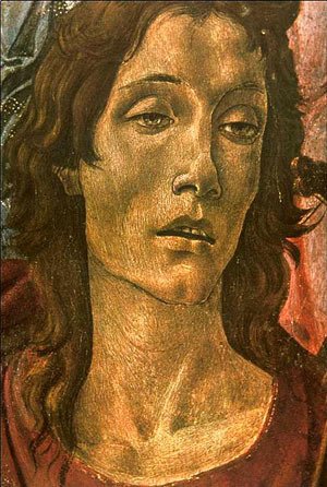 Sandro Botticelli (Alessandro Filipepi) - San Barnaba Altarpiece (Detail Head Of St John) 1490
