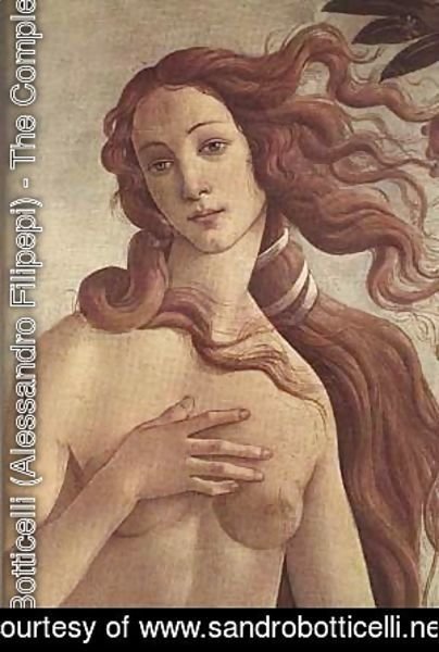 Sandro Botticelli (Alessandro Filipepi) - The Birth Of Venus (Detail) C1485
