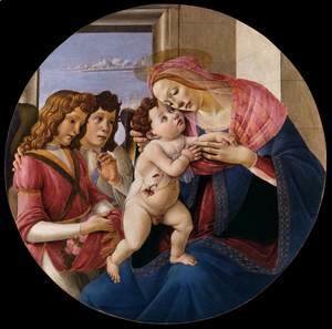 Sandro Botticelli (Alessandro Filipepi) - Virgin and Child with Two Angels