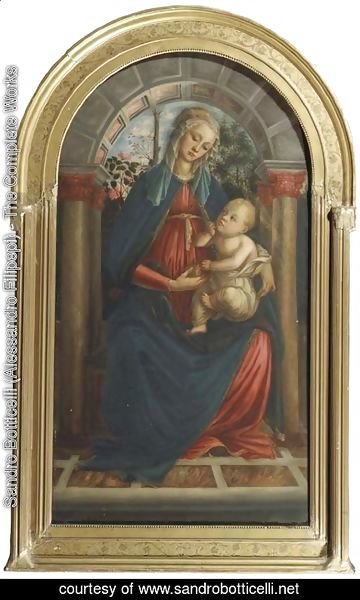 Sandro Botticelli (Alessandro Filipepi) - The Madonna of the Rosen Garden