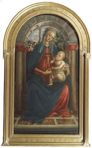 Sandro Botticelli (Alessandro Filipepi) - The Madonna of the Rosen Garden