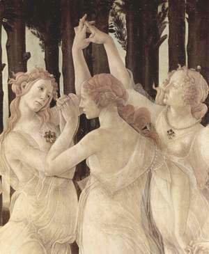 Sandro Botticelli (Alessandro Filipepi) - Spring (Primavera), Detail Three Graces