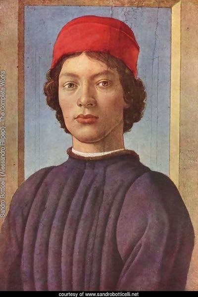 Portrait of a young man with red cap