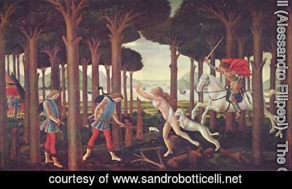 Sandro Botticelli (Alessandro Filipepi) - Series of four paintings to Boccaccio
