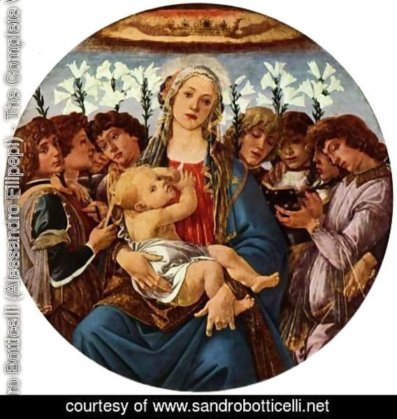 Sandro Botticelli (Alessandro Filipepi) - Madonna with Child and Singing Angels
