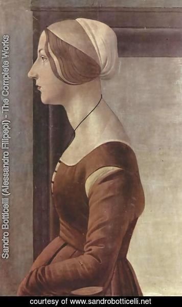 Sandro Botticelli (Alessandro Filipepi) - Portrait of a young woman