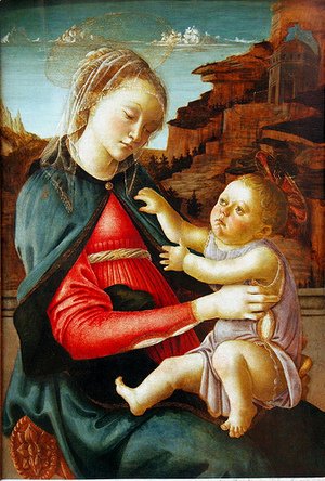 Sandro Botticelli (Alessandro Filipepi) - Madonna and Child 2